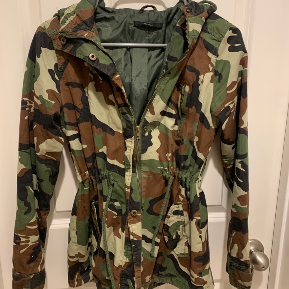 forever 21 camo jacket